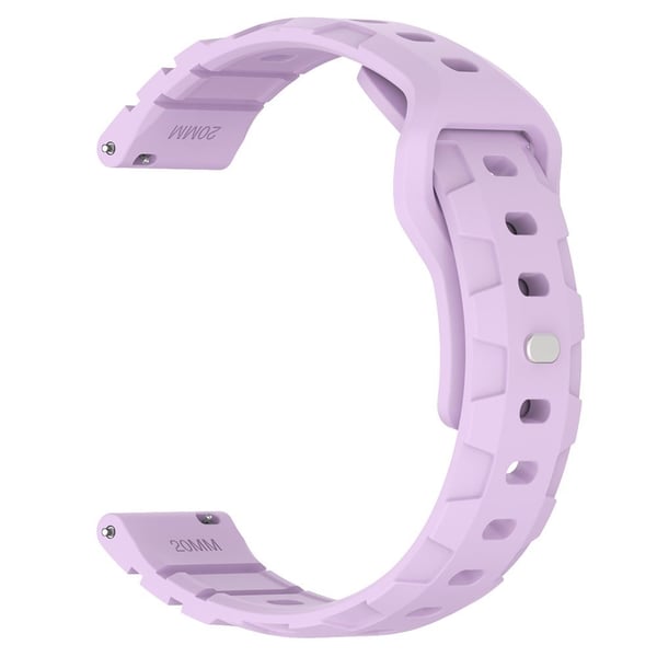 Huawei Watch GT 3 42mm / GT 3 Pro 43mm Silikonarmbånd 20mm Armour Watchstrap Replacement - Lilla