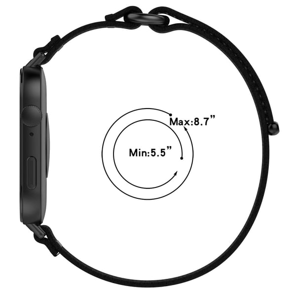 Huawei Watch Fit 3 Armbåndsurarmbånd i nylon med komfortabel rem - Blå + Grå