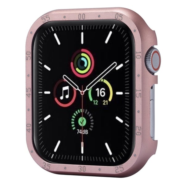 Apple Watch Series 9 / 8 / 7 45mm Etui af aluminiumslegering Urbeskyttelsesdæksel med urskiveplade - Lyserød