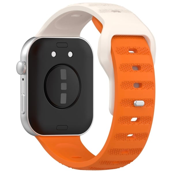 Huawei Watch Fit 3 Silikonklokkerem med prikkdesign Justerbar klokkerem - Lang Oransje + Kort Stjernelys