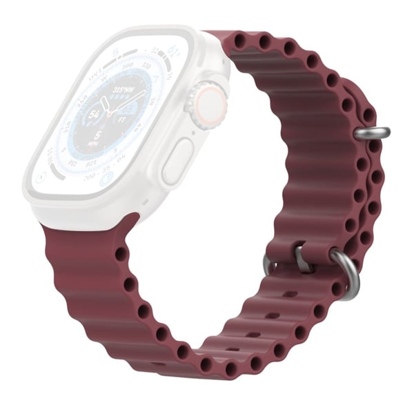 AHASTYLE WG102 Apple Watch Series 49mm - 45mm - 44mm - 42mm Watchstrap - Rødvin