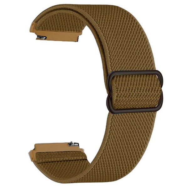 Samsung Galaxy Watch3 45mm / Huawei Watch GT 4 46mm Nylon Watch Band 22mm Replacement Strap - Brun
