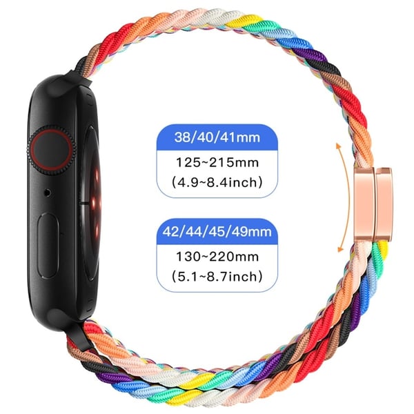 Apple Watch Series 41mm - 40mm - 38mm Armbånd med magnetisk spenne - Stjernelys