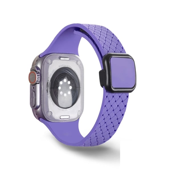 Apple Watch Series 49mm - 45mm - 44mm - 42mm Silikon håndleddsrem - Iris Apple Watch Series 49mm - 45mm - 44mm - 42mm Silikon håndleddsrem - Iris