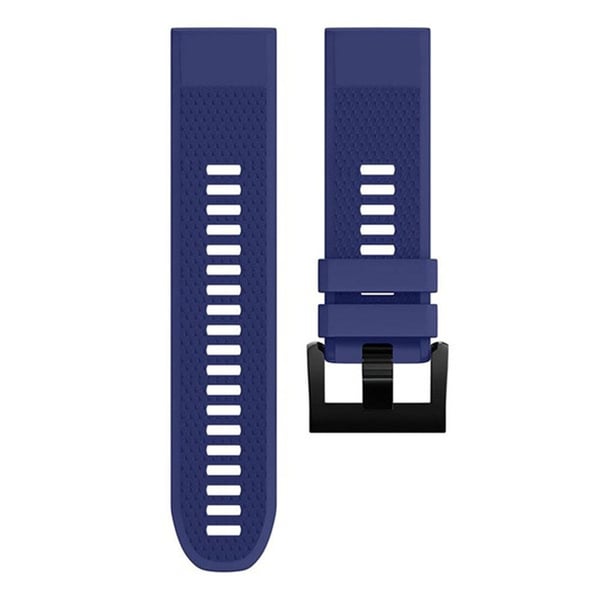 KALEBOL KLB-SJLWGJ-001 Garmin Fenix 7X / Fenix 7X Pro-klokkebånd 26 mm trekantet silikonrem med diamantmønster - Mørkeblå KALEBOL KLB-SJLWGJ-001 Garmin Fenix 7X / Fenix 7X Pro-klokkebånd 26 mm trekantet silikonrem med diamantmønster - Mørkeblå