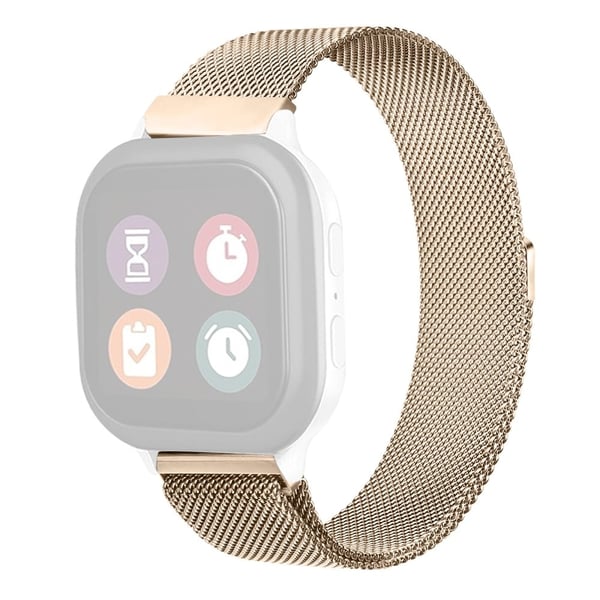 Verizon Gizmo Watch 1 Smartwatch Strap Milanese Mesh Band rustfrit stål magnetisk armbånd - Retro Guld Verizon Gizmo Watch 1 Smartwatch Strap Milanese Mesh Band rustfrit stål magnetisk armbånd - Retro Guld