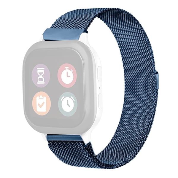 Verizon Gizmo Watch 1 Milanese Mesh Band Rostfritt Stål Magnetiskt Armband - Mörkblå