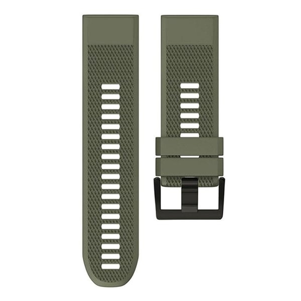 KALEBOL KLB-SJLWGJ-001 Garmin QuickFit 22mm håndledsbånd Justerbar silikone rem - Militærgrøn