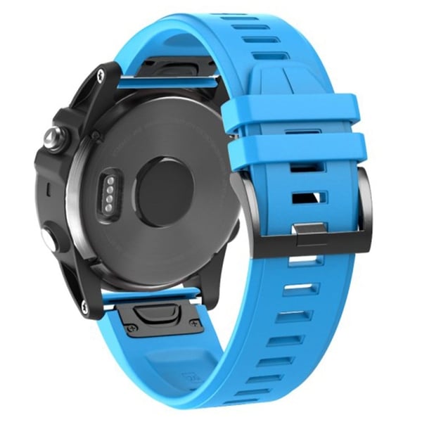 KALEBOL KLB-PWGJ-001 Garmin Fenix 7 / 7 Pro Silikon erstatningsrem QuickFit 22 mm klokkerem - Himmelblå