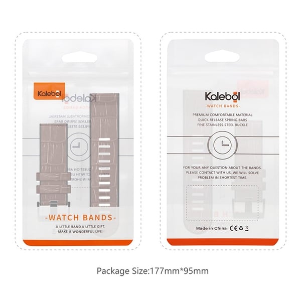 KALEBOL KLB-EYWGJPU-001 Garmin Fenix 7 / Fenix 7 Pro Watch Band 22mm Crocodile Texture Leather+Silicone Straps - Kaffe