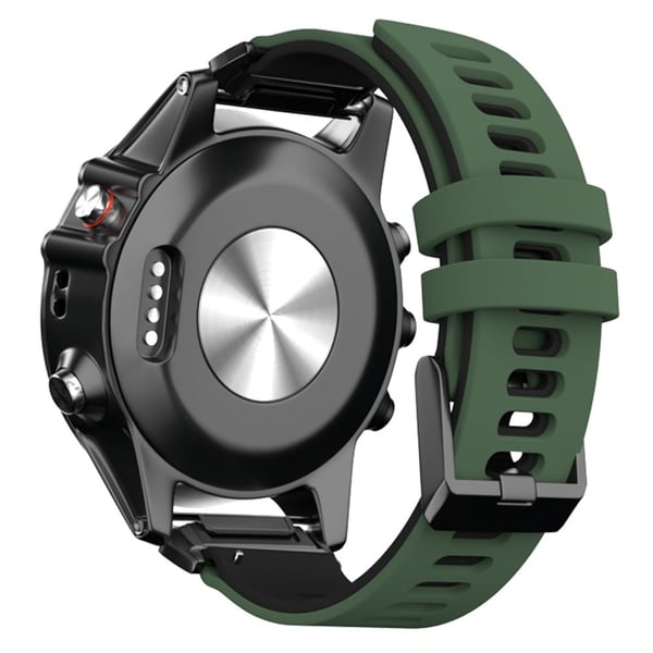 KALEBOL KLB-SSSCGJ-001 Garmin Fenix 6X / Fenix 7X / Instinct 2X Smart Watch Band QuickFit 26mm Strap - Militærgrøn + Sort KALEBOL KLB-SSSCGJ-001 Garmin Fenix 6X / Fenix 7X / Instinct 2X Smart Watch Band QuickFit 26mm Strap - Militærgrøn + Sort