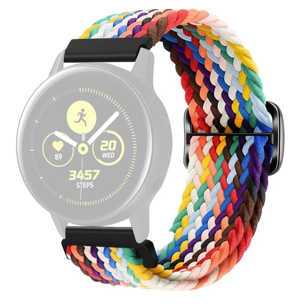 KALEBOL KLB-BZNL-001 Samsung Galaxy Watch6 Classic 43mm / 47mm Watch Bnad 20mm Nylon Replacement Strap - Officiel Regnbue