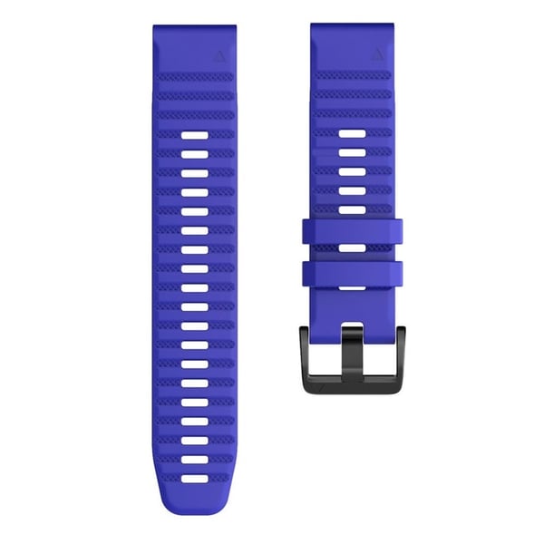 KALEBOL KLB-AWGJ-001 Garmin Fenix 7X / 7X Pro Silicone Watch Band 26mm Concave Dot Wrist Strap - Safir KALEBOL KLB-AWGJ-001 Garmin Fenix 7X / 7X Pro Silicone Watch Band 26mm Concave Dot Wrist Strap - Safir