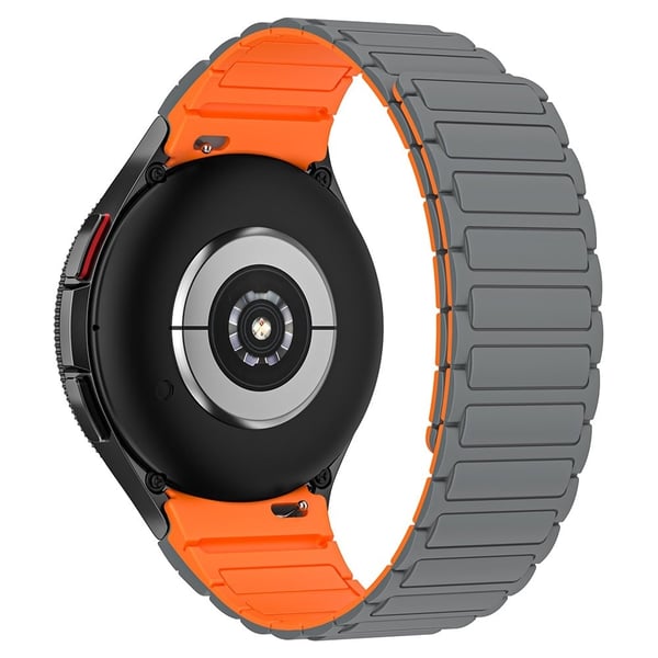 KALEBOL KLB-CXGJ-001 Samsung Galaxy Watch4 40 mm / Galaxy Watch Active2 40 mm silikonarmbånd - Grå Oransje KALEBOL KLB-CXGJ-001 Samsung Galaxy Watch4 40 mm / Galaxy Watch Active2 40 mm silikonarmbånd - Grå Oransje