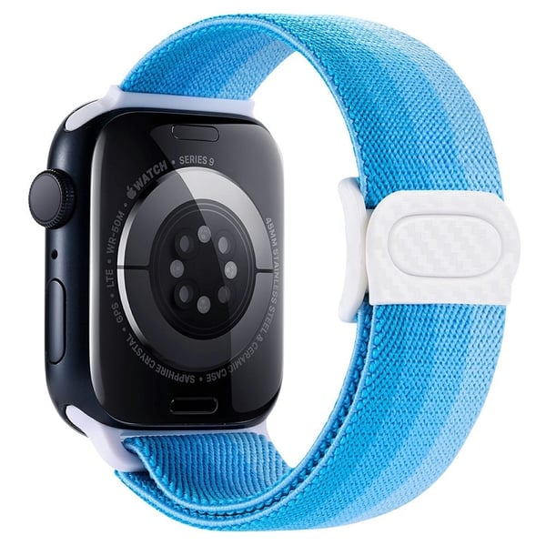Apple Watch Series 49mm - 45mm - 44mm - 42mm Nylon-kelloranneke - Gradientti Sininen Apple Watch Series 49mm - 45mm - 44mm - 42mm Nylon-kelloranneke - Gradientti Sininen