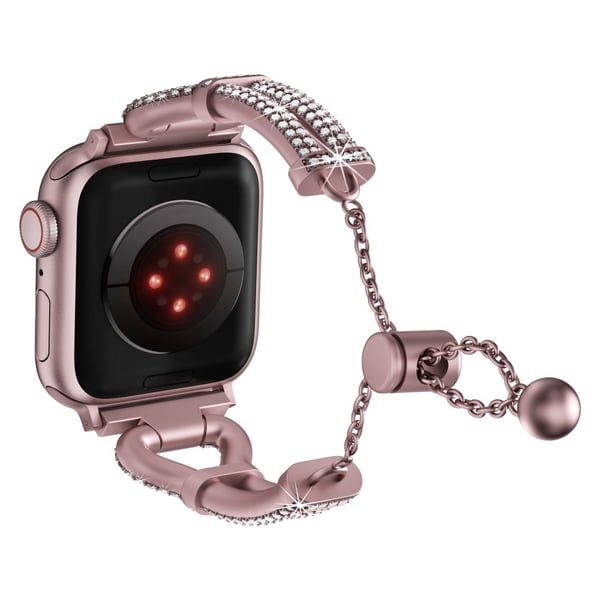 Justerbar legeringsrem Apple Watch Series 49mm - 45mm - 44mm - 42mm Armbånd - Rosa Rose Justerbar legeringsrem Apple Watch Series 49mm - 45mm - 44mm - 42mm Armbånd - Rosa Rose