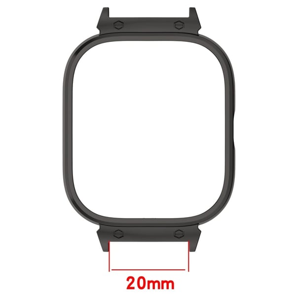For CMF Watch Pro D395 Smartklokkeveske i metallklokkebeskyttelsesdeksel 20mm Watch Protector - Svart