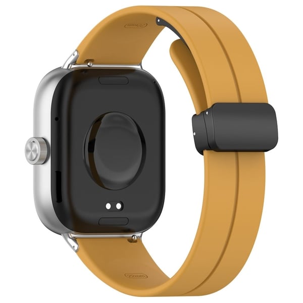 Xiaomi Redmi Watch 4 / Smart Band 8 Pro Silikonrem Erstatningsarmbånd med sammenleggbar spenne - Gul
