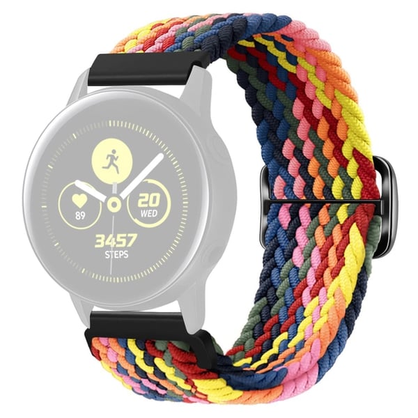 KALEBOL KLB-BZNL-001 Samsung Galaxy Watch3 45 mm / Watch 46 mm klokkerem 22 mm nylonrem - Flerfarget