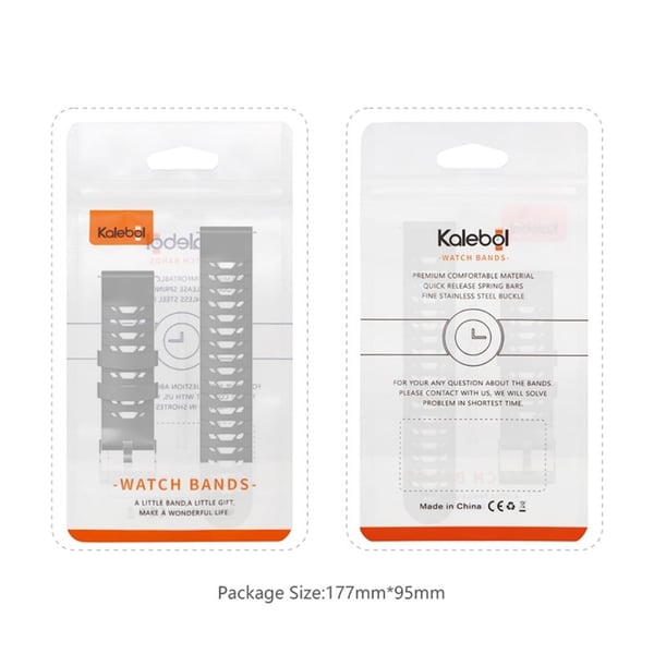 KALEBOL KLB-SSTXGJ-001 Samsung Galaxy Watch6 Classic 43mm / 47mm / GarminActive 20mm Trapesformet klokkerem i silikon - Svart + Gul