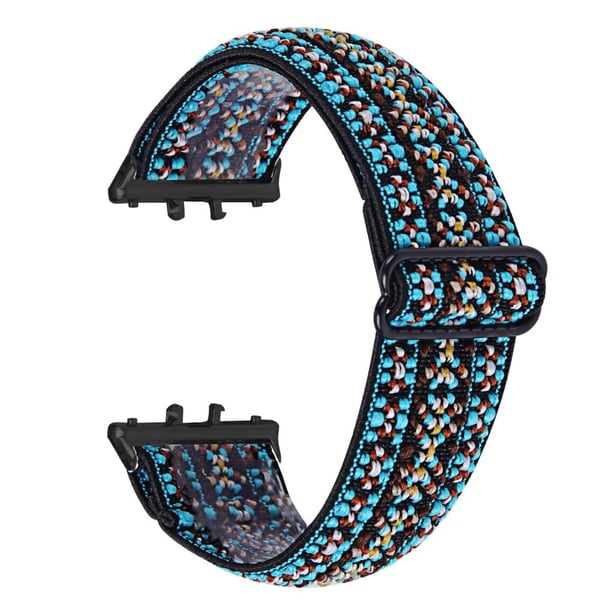 Samsung Galaxy Fit3 SM-R390 Elastiskt Armband Mönster Design Klockarmband (Svart Spänne) - 4