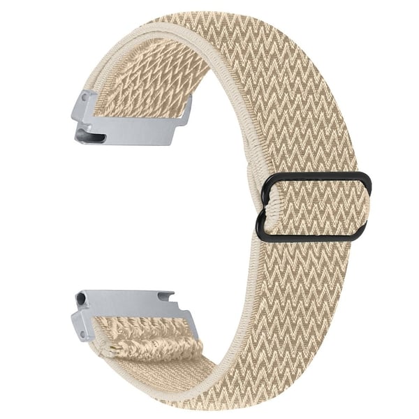 Verizon Gizmo Watch 3 Elastisk armbånd Bølget mønster Vævet nylon urrem - Aprikos