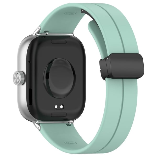 Xiaomi Redmi Watch 4 / Smart Band 8 Pro Silikonrem Erstatningsarmbånd med sammenleggbar spenne - Blågrønn
