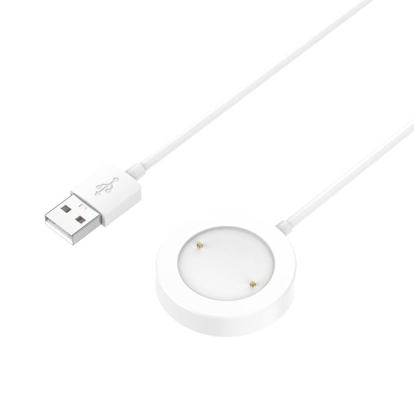 Honor Watch GS 4 / Watch GS 3 MUS-B19 / Watch 4 TMA-L19 Opladningsdock Uroplader integreret med 1 m kabel - Hvid