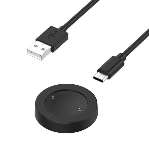 Honor Watch GS 4 / Watch GS 3 MUS-B19 / Watch 4 TMA-L19 Opladningsdock Uroplader med 1 m delbart kabel - Sort