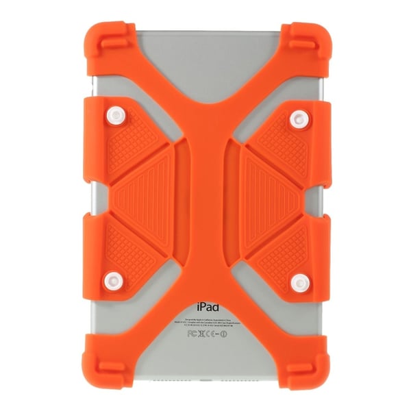 Fleksibelt universal beskyttelsesetui i silikone til Lenovo Tab 4 8 / Xiaomi Mi Pad 4 - Orange