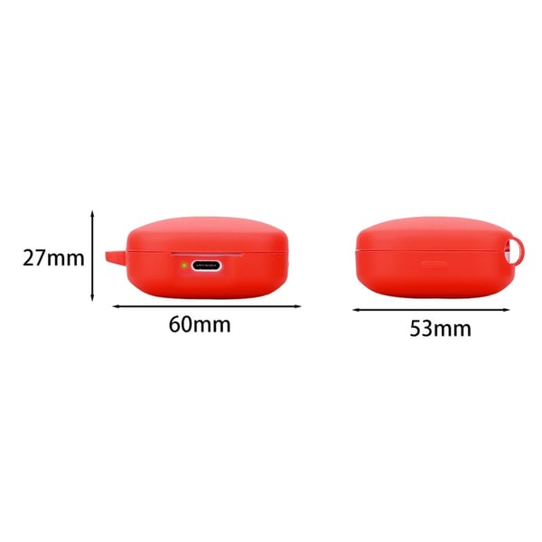 Xiaomi Redmi Buds 6 Active Silikonisuojus Bluetooth-kuulokkeiden holkki, jossa on kadonnut solki - Musta