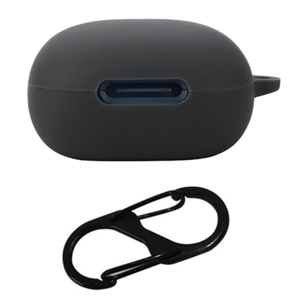 Til Anker Soundcore P40i Silikone Cover Bluetooth Høretelefon Beskyttelseshylster med Anti-Lost Spænde - Sort