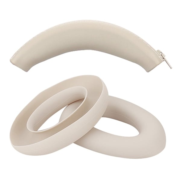 Til Sony ULT WEAR WH-ULT900N Silicone Head Beam Sleeve + Headphone Earpad Covers Set - Beige Til Sony ULT WEAR WH-ULT900N Silicone Head Beam Sleeve + Headphone Earpad Covers Set - Beige