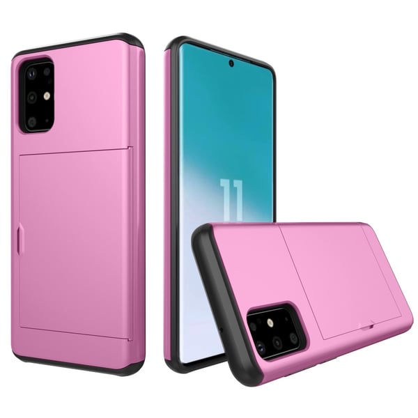 Kortspor PC + TPU Hybrid Phone Case for Samsung Galaxy S20 4G/S20 5G - Rose