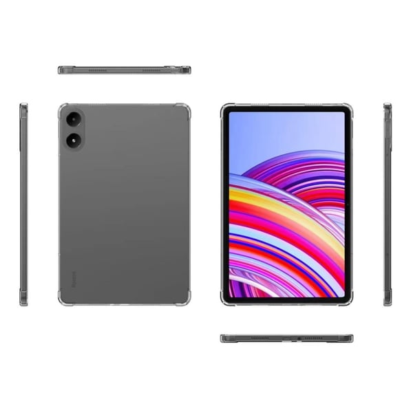 For Xiaomi Redmi Pad Pro / Poco Pad-etui Four Corner Pro / Poco Padtection Transparent TPU-deksel til nettbrett