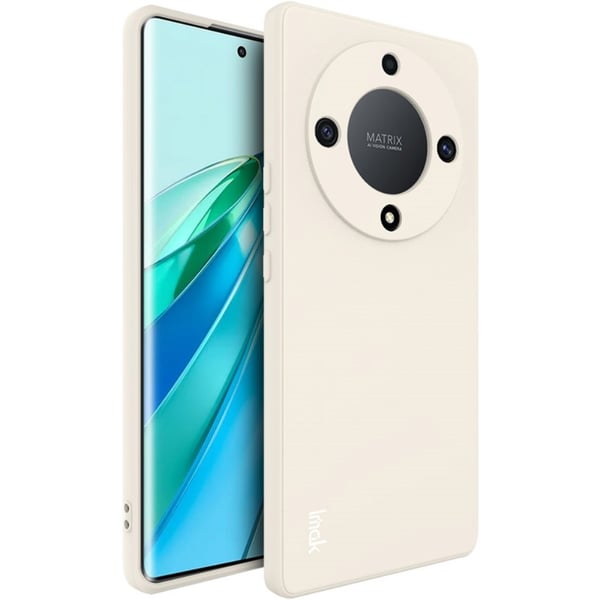 IMAK UC-4-serien for Honor Magic5 Lite 5G / X9a 5G Anti-drop-telefondeksel Presis utskjæring rett kant TPU-telefonveske - Hvit