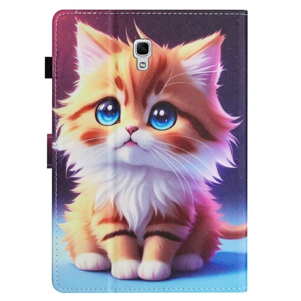 For Samsung Galaxy Tab A 10.5 (2018) T590 T595 Skinnveske med kortspor Stativdeksel til nettbrett - Katt