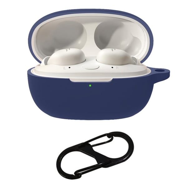 For 1MORE Sleeping Earbuds Z30 Silikonetui Bluetooth-øretelefondeksel med hengende spenne - Mørkeblå For 1MORE Sleeping Earbuds Z30 Silikonetui Bluetooth-øretelefondeksel med hengende spenne - Mørkeblå
