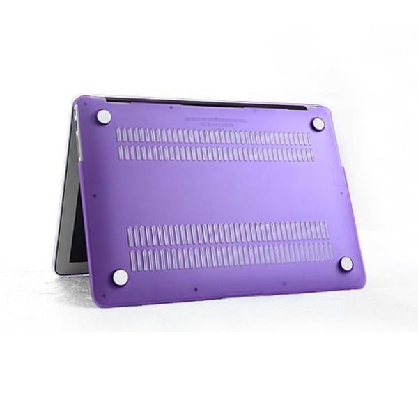 Crystal Hard Case Fullt deksel i flere farger for Macbook Air 13.3 A1466/A1369 - Gjennomsiktig Lilla
