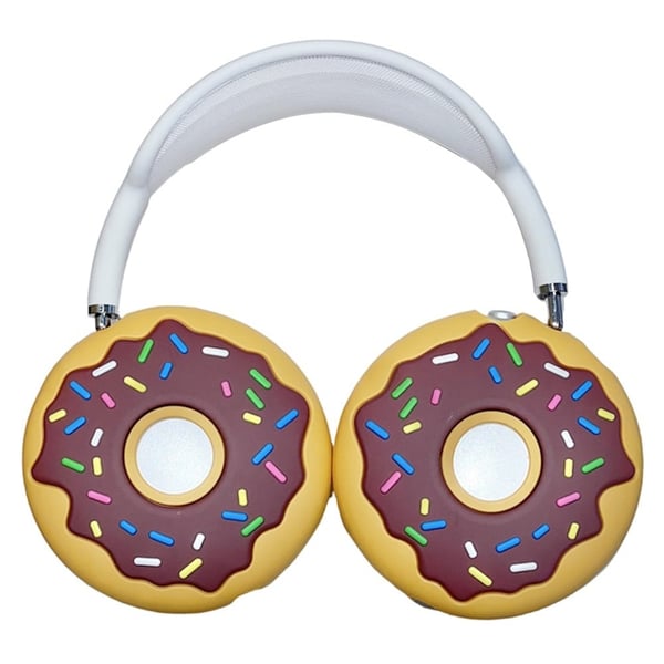 Til AirPods Max 1 par Cartoon Design silikone ørepropper hovedtelefonbeskyttende cover - Donut