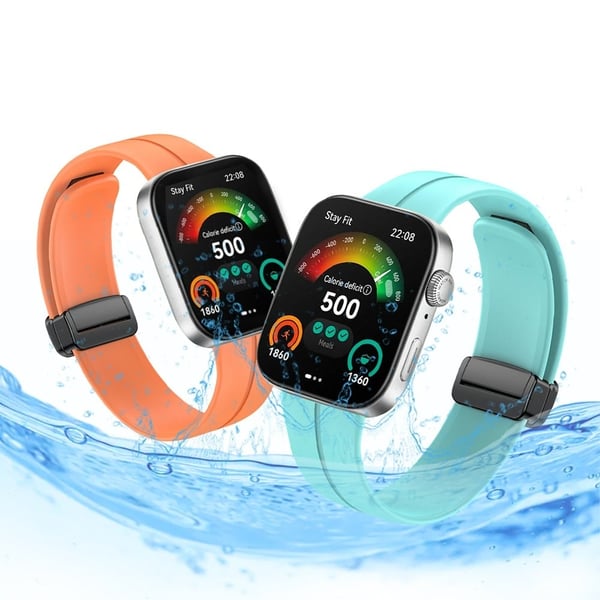 Huawei Watch Fit 3 Silikonarmbånd med magnetisk sammenleggbar spenne - Vinrød