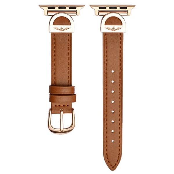 Apple Watch Ultra 2 Ultra 49mm / Series 9 8 7 45mm / 6 5 4 SE (2022) SE (2023) SE 44mm / 3 2 1 42mm Urrem Mikrofiber Læderrem - Brun Apple Watch Ultra 2 Ultra 49mm / Series 9 8 7 45mm / 6 5 4 SE (2022) SE (2023) SE 44mm / 3 2 1 42mm Urrem Mikrofiber Læderrem - Brun