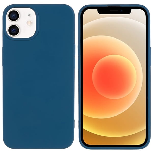 Mikrofiberforet blødt gummi iPhone 11 cover - Blå