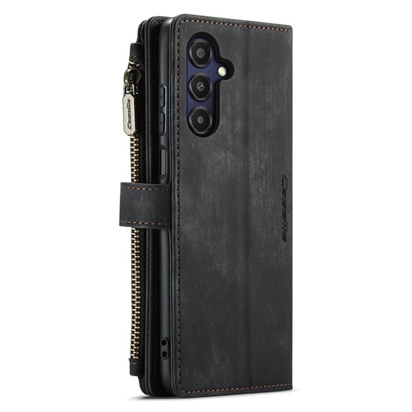 CaseMe Samsung Galaxy A25 etui med lynlås & pung - Sort
