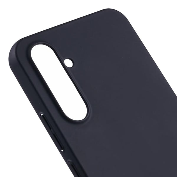 Mikrofiberforet blødt gummi Samsung Galaxy A54 cover - Sort