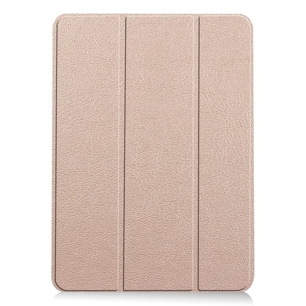 iPad Air 11 (2024) Etui i vegansk lær, beskyttende, trefoldig stativ Smart Deksel - Gull