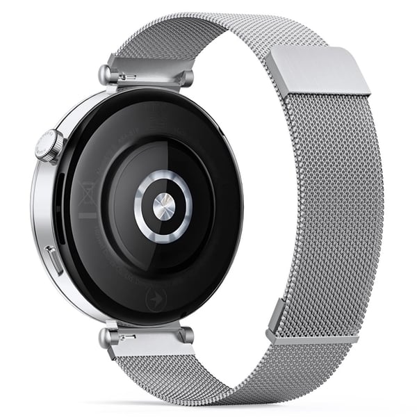 DUX DUCIS Garmin Forerunner 265S / Venu 3S / Vivomove 3S / Active S / Move 3S Watchband 18mm Milanese Magnetisk Strap - Sølv