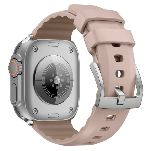 Apple Watch Series 9 8 7 41mm / 6 5 4 SE (2022) SE (2023) SE 40mm / 3 2 1 38mm Silikonklokkearmbånd - Rosa