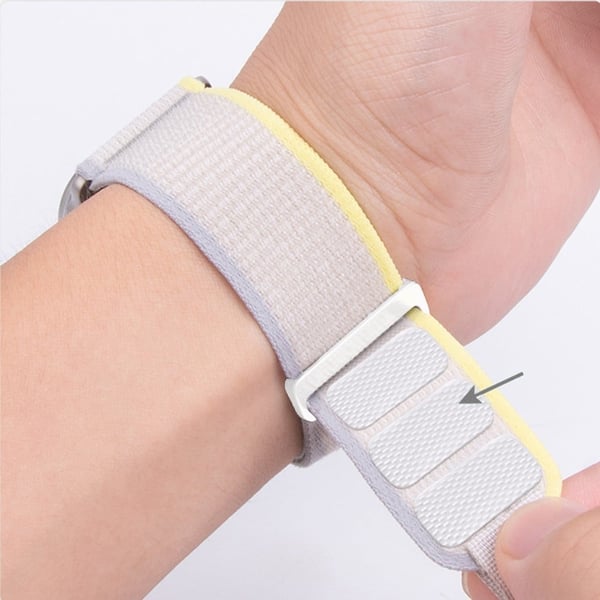 Suunto Spartan Sport Wrist HR Baro / Suunto 9 Nylon Watchband 24mm Loop Fastener Strap - Melk Hvit