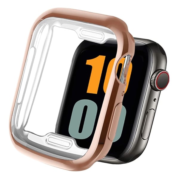 Apple Watch Series 3 / 2 / 1 38mm asia Galvanointi joustava katsella kansi näytönsuoja - Ruusukulta